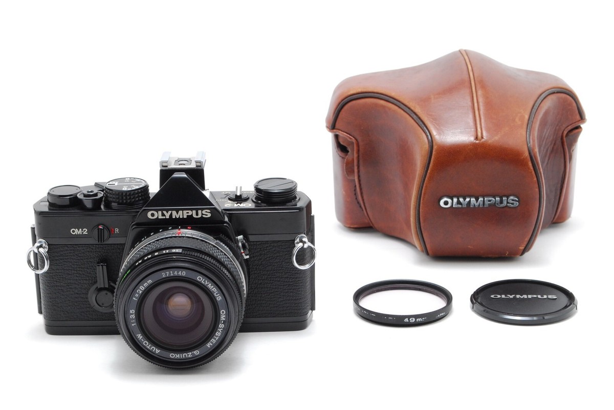 NEAR MINT+++ ] Olympus OM-2 35mm SLR G.Zuiko OM 28mm f/3.5 Lens