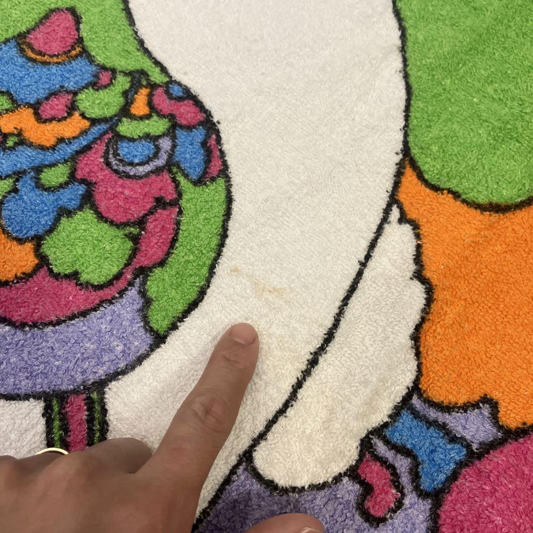 ピーターマックス　ビーチタオル　ビンテージ　サイケ　ヒッピー PETER MAX Vintage Towel Beach Bath Psychedelic Cotton Pop Art POOR