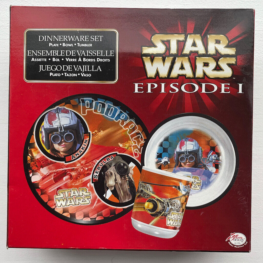 Zak designs star wars episode 1 dinnerware set