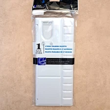 Loew Cornell 950B 17-Well Folding Palette Keeps Paint Moist 10" x 4.25" WHITE