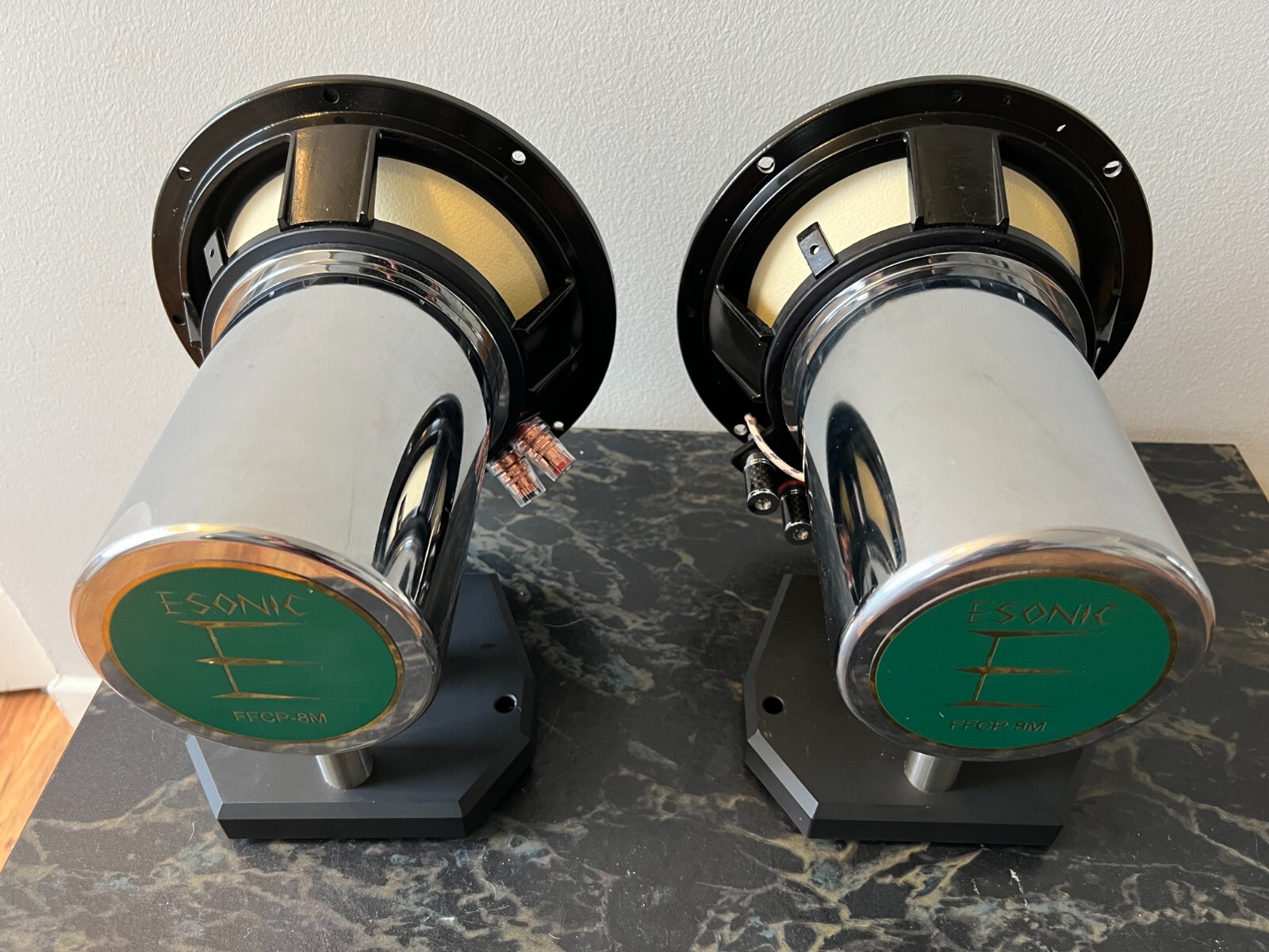 L Driver Cone 8 inches full-range field coil paper cone drivers, hand-made (a pair ...