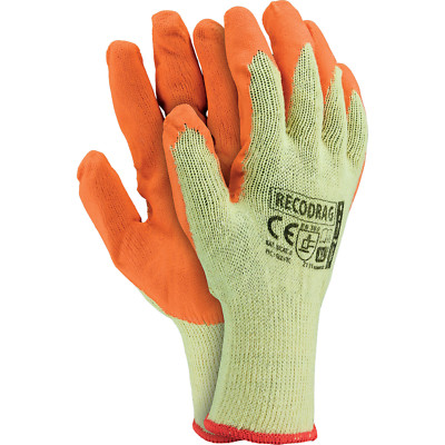 Arbeitshandschuhe 1 Paar Strick mit Latexbeschichtung Schutzhandschuhe TOP XL