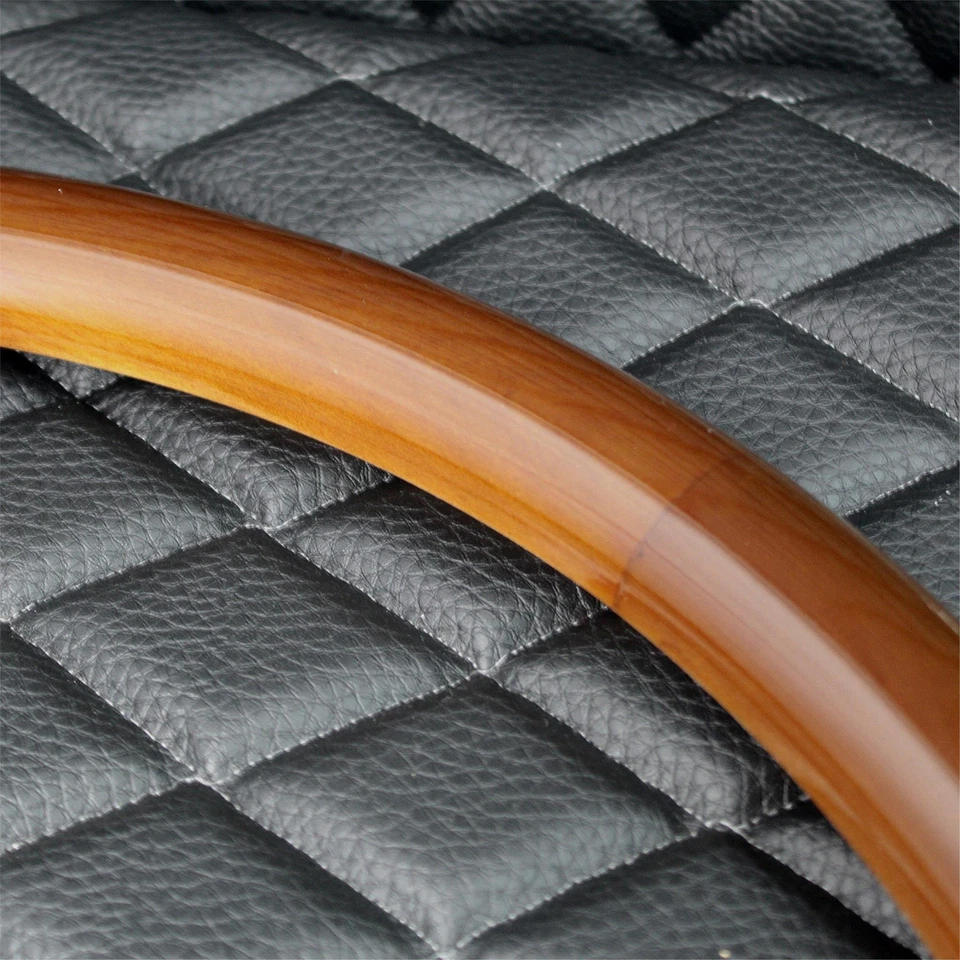 (T04) 18" Steering Wheel Big Rig Dark Mahogany Wood KEN W900 & PETE 320-389 - Image 4 of 4