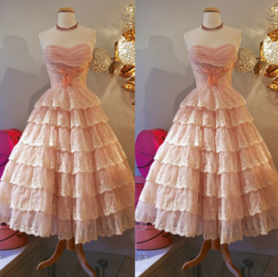 open lace back dress Unique V-Neck A-Line Princess Ankle-Length Mother of the Bride Dresses with  Ruffles and Short Sleeves – misshow.com main image 1