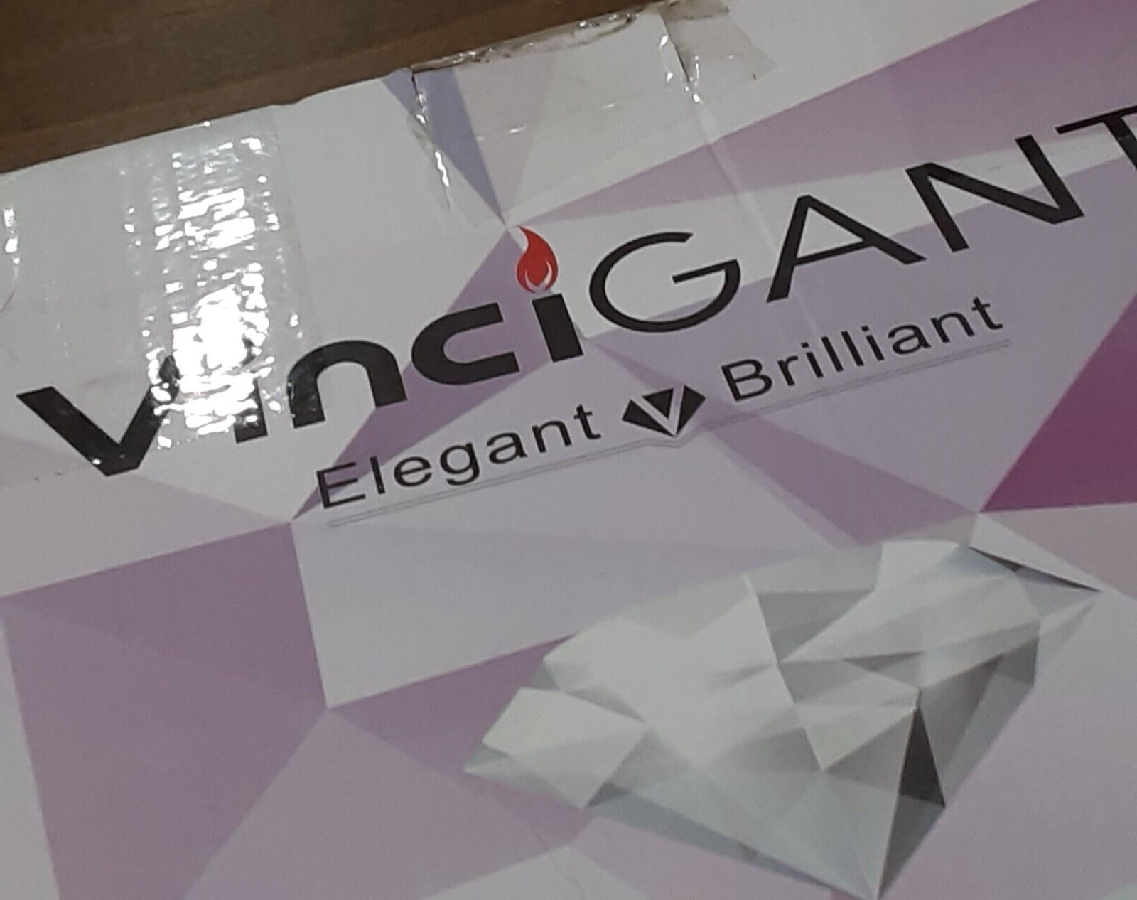 VinciGant - Elegant/Brilliant Crystal Candle Holder - New In Box