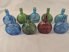 Presidential Glass Flask Lot Of 9 All Differe...