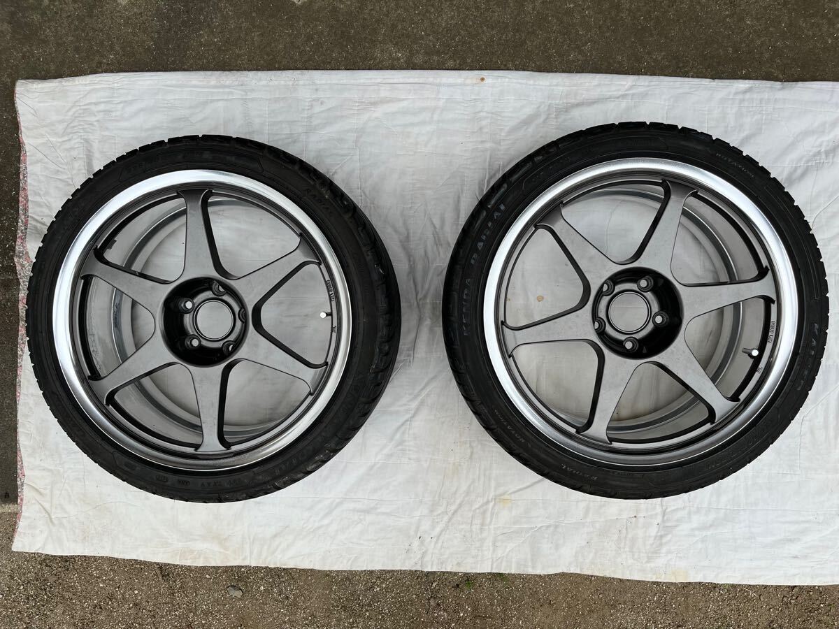 P1-RACING ホイール 17インチ 4本セット ブロンズ