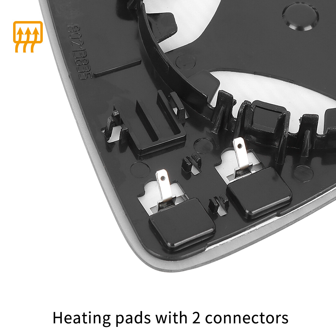 Right Passenger Side Mirror Glass Replacement Heated For VW GOLF MK7