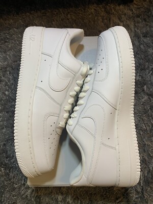 Mens Nike Air Force 1 '07 Low Triple White Sneakers CW2288 111 Size 12 Brand New