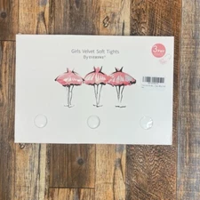 EVERSWE Girls' 8-10 White 3 Pairs Pack Girls Microfiber Tights