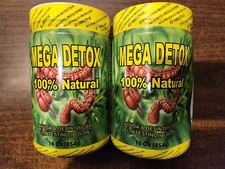 2 MEGA DETOX 100% NATURAL HELPS TO DETOXIFY YOUR BODY 16 OZ EACH 11/25 NEW SEALE
