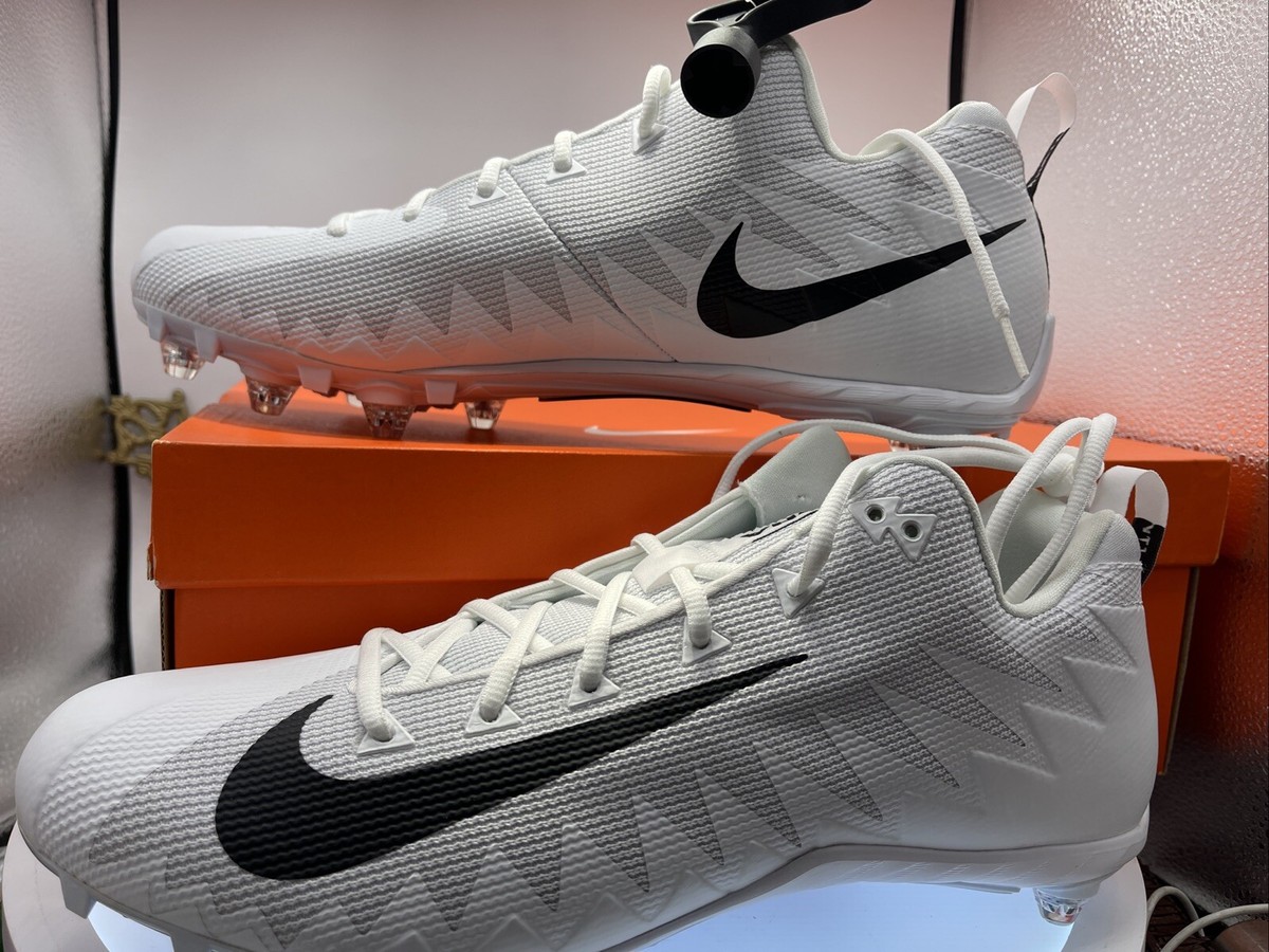 Nike Alpha Menace Pro Low D White Football Cleats Size 15  display picture 2