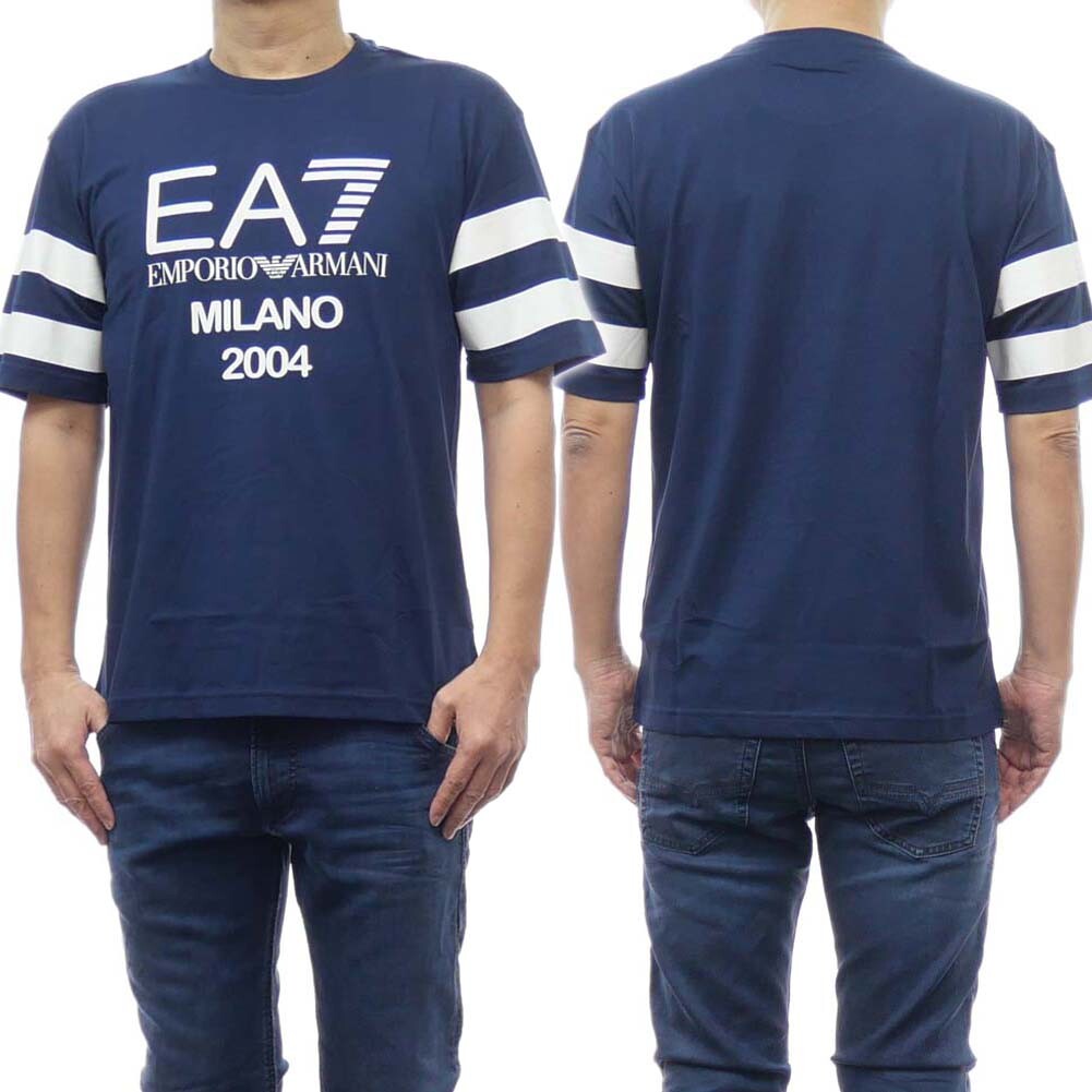 EMPORIO ARMANI EA7 3RUT03 PJ7CZ TSHIRT MENS HALF SLEEVE T-SHIRT 1538 COBALT 10690₽