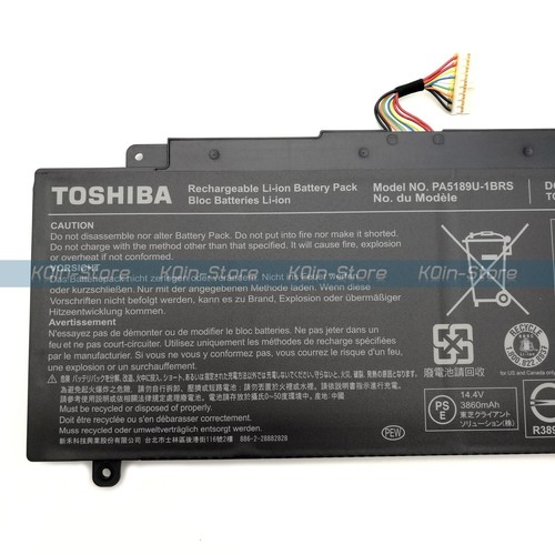 Genuine PA5189U-1BRS Battery for Toshiba Satellite Radius P55W P50W-B P55W-B5224 - Picture 2 of 3