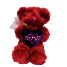 Dan Dee Collectors Choice Valentines XOXO Heart Love Plush Stuffed Animal 7.5"