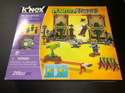 K'NEX Plants vs Zombies Wild West Skirmish Building Out of Print Blocks Age 5+