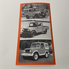 DAIHATSU WILDCAT PICK-UP / Preisliste Folder Prospekt 6P DE 1981