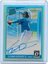 2018 Optic Rated Rookie Sigs. CAROLINA BLUE Vladimir Guerrero Jr Auto /25 MINT