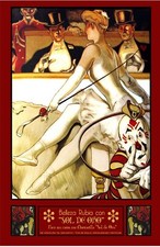Decoration Poster.Room Interior art design.Circus clown and blonde.7426