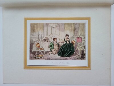 Alter antiker Vintage Druck 1924 Die Ahnen unseres Helden, frag Mama