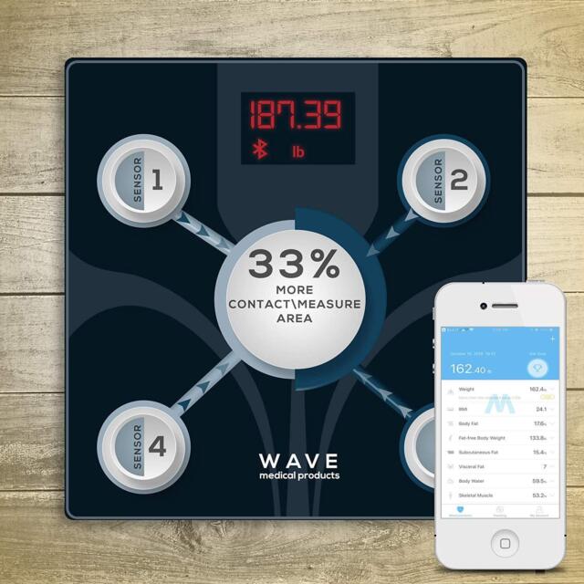 W8 Smart Body Fat Weight Scale Digital Bluetooth Connected W