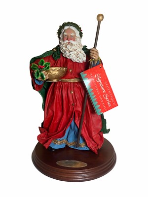 CLOTHTIQUE POSSIBLE Dreams Santa 12'' Father Christmas England Circa 1890 721002