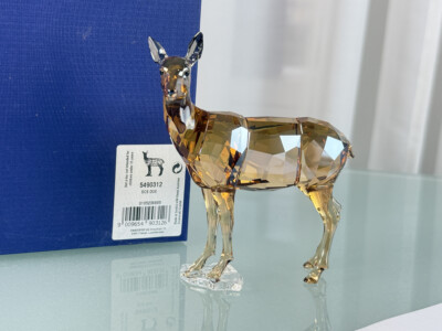 Swarovski Figur 5490312 Hirschkuh 10,4 cm. mit Ovp & Zertifikat Top Zustand 