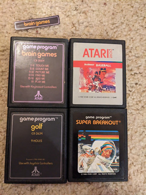 Atari 2600 Sears Video Game Cartridges - Lot of 4
