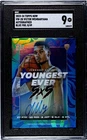 2023 Topps Now Victor Wembanyama YOUNGEST EVER 5x5 Auto 8/49 Rookie SGC 9