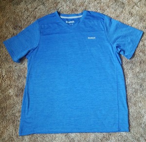 royal blue athletic shirt