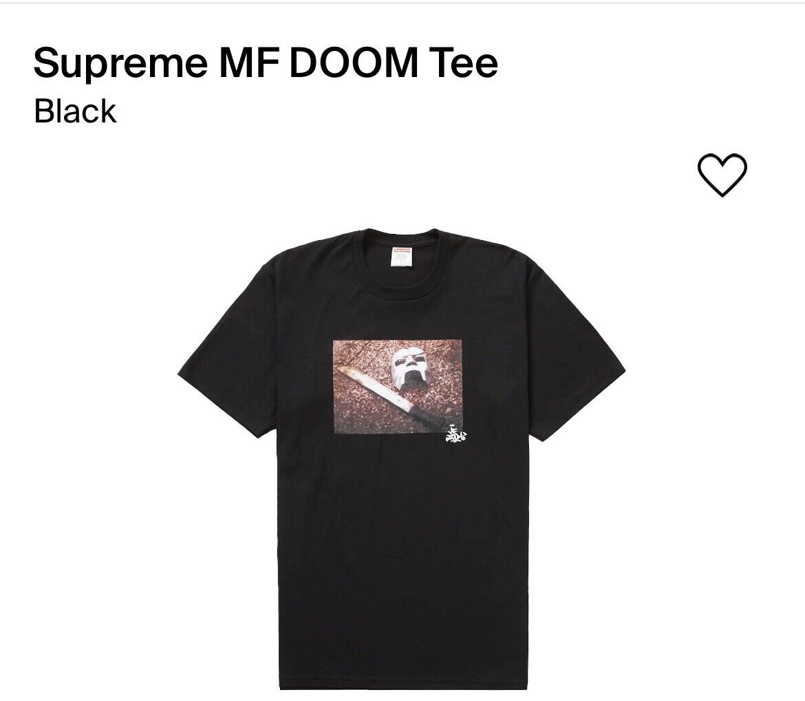 Supreme MF Doom T Shirt Black - Size Large - Confirmed Order - Body Logic