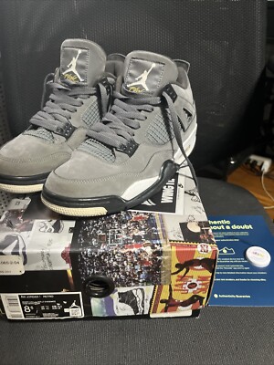 Air Jordan 4 retro cool grey 2019 size 8.5 with box s-l400.jpg main image 2
