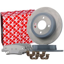 FEBI Bremsscheiben 262mm + Beläge Hinten Satz für HYUNDAI i20 II GB KIA RIO 3 UB