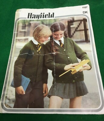 HAYFIELD * DK * KINDER STRICKJACKEN STRICKANLEITUNG * 1187