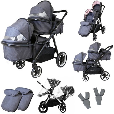 isafe tandem pram double