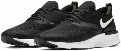 Mens Nike Odyssey React 2 Flyknit Running Shoes AH1015 010 Black White |  eBay