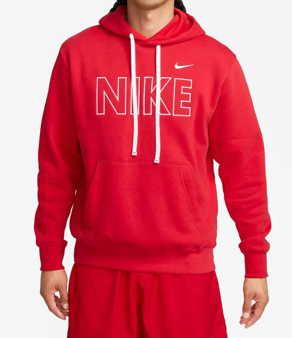 nike hoodie red tick