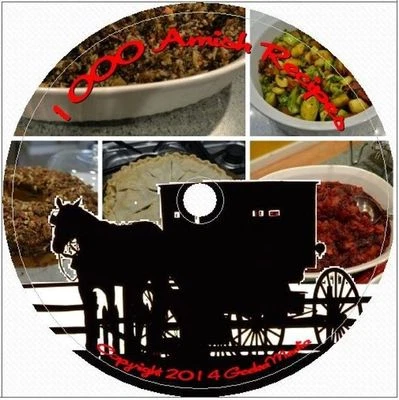 1000 Amish Recipes Cooking and Baking Library on CD DVD
