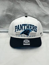 Carolina Panthers NFL '47 White TT Roscoe Hitch Rope Snapback Adjustable Hat