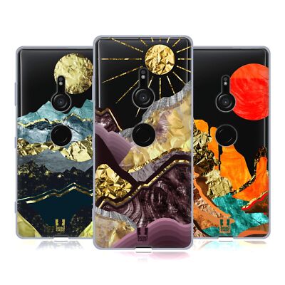 HEAD CASE DESIGNS GOLD LEAF LANDSCAPE ART SOFT GEL CASE FOR SONY PHONES 1