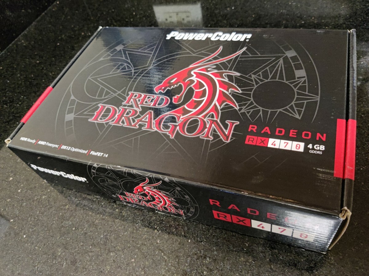 RX470 4GB 美品　Power Color Red Dragon Powercolor Red Dragon RX 470 4GB (AXRX4704GBD5-3DHDV2/OC