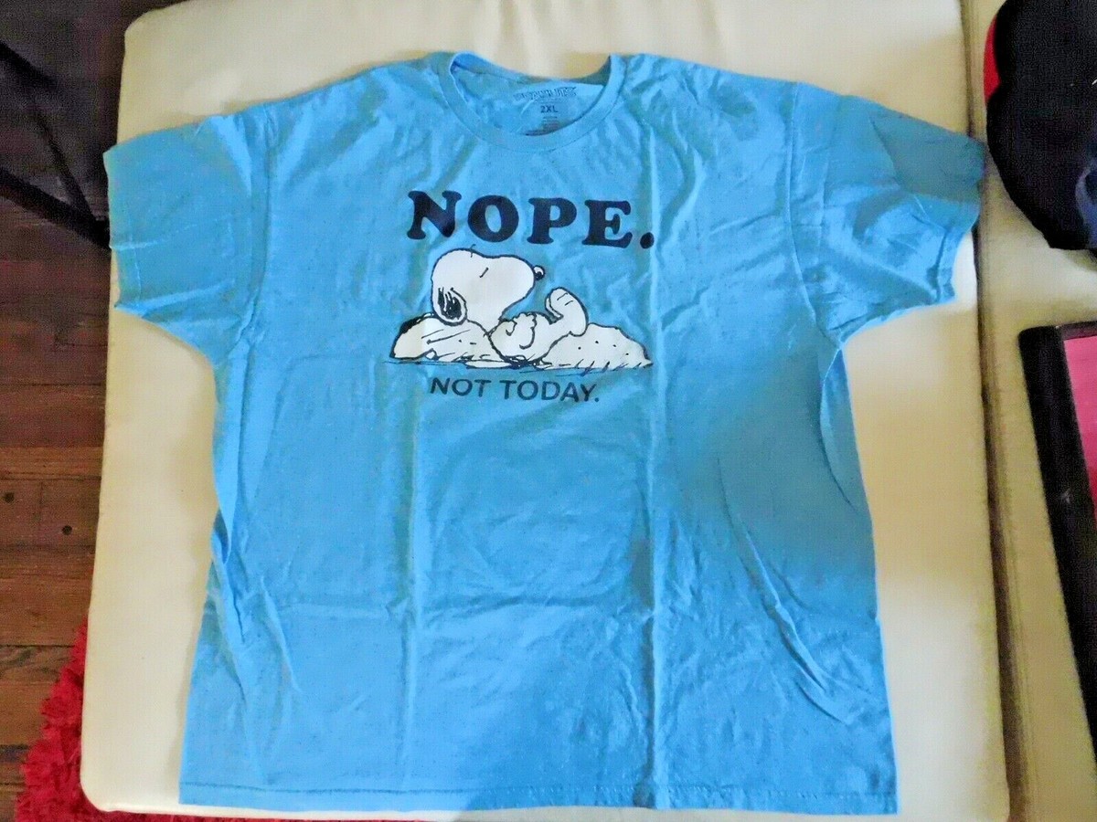 Peanuts Snoopy NOPE. NOT TODAY. XXLarge T Shirt T2 | eBay