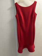 Red sleeveless size 8 Calvin Klein Dress (must see)