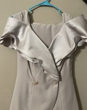 Alex Evenings Tan Beaded Evening Jacket Pant Suit Size 6
