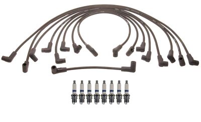 GM OE Ignition Wire Set & 8 ACDelco Rapidfire Spark Plugs Kit For GMC 5.7L V8
