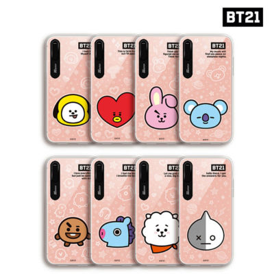 BTS BT21 Official Authentic Goods Face Mirror Light UP Case for iPhone + Track