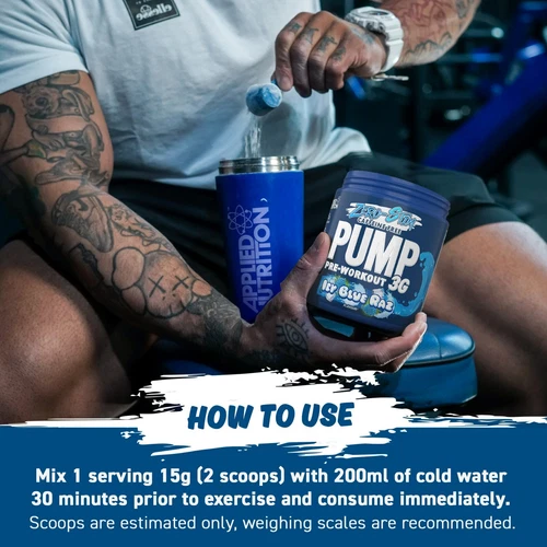 Stim Free Pre Workout Powder Pump 3G Creatine, Amino Acids, Vit B - 25 Servings