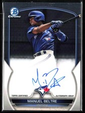 2023 Bowman Chrome Manuel Beltre Prospect Auto Autograph #CPA-MB Blue Jays
