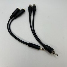 3.5mm Audio Mic Splitter Y Cable Headphone Adapter 1 Male Jack To 2 Dual Female