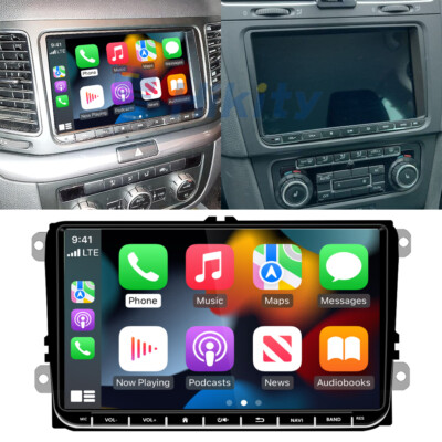 9'' Autoradio Android 15 GPS Navi Carplay Für VW Golf 5 6 Passat B6 Touran Tiguan